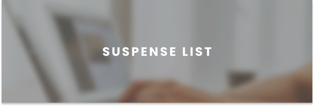Suspense List